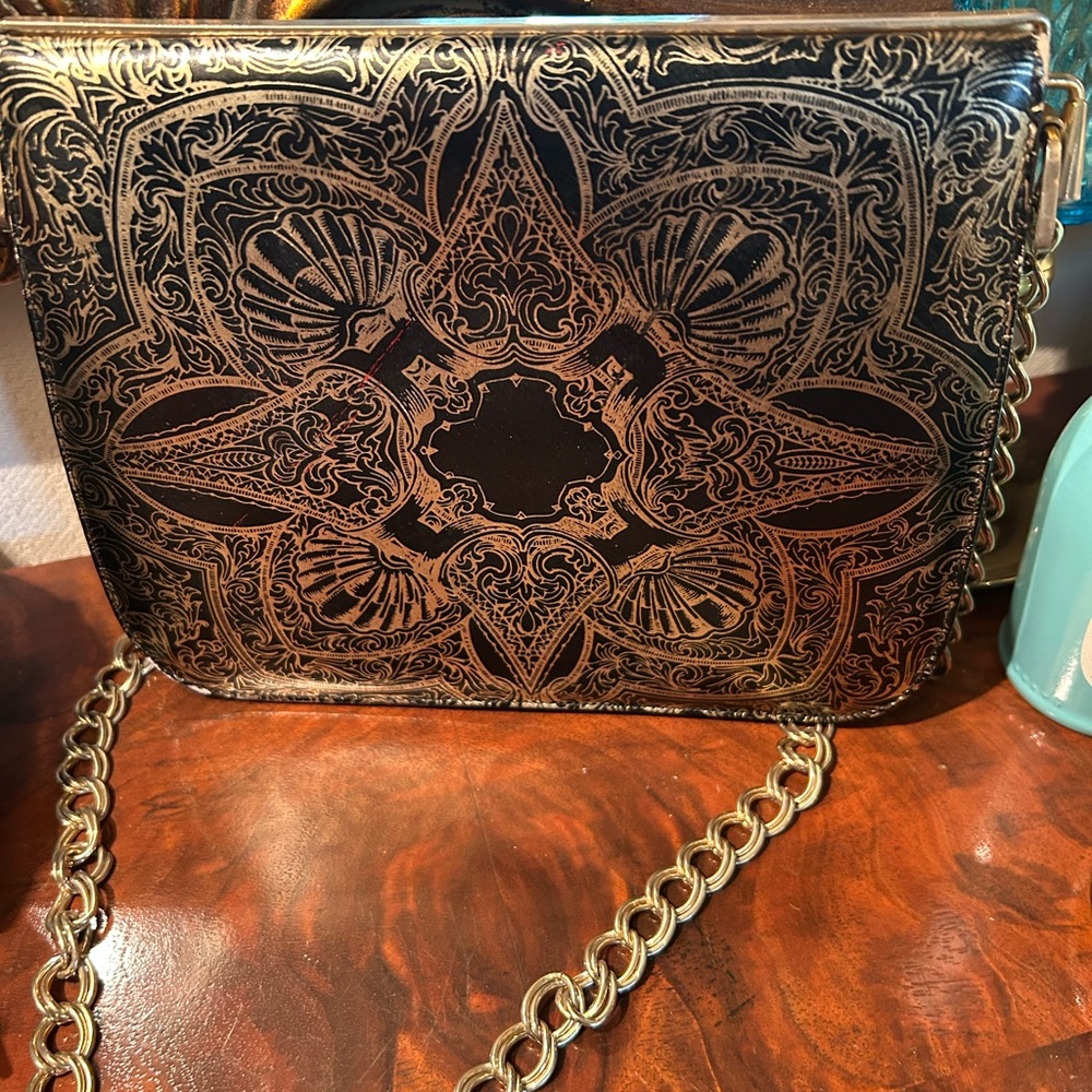 Vintage Italian Peruzzi Leather Handbag - Picture 4 of 10